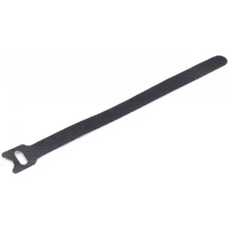 C-Tech CABLEXPERT tépőzáras pántok, 210mm, fekete, 100db csomagban