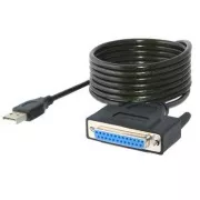 PREMIUMCORD USB nyomtatókábel, USB párhuzamos portra