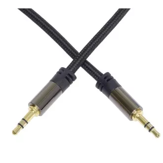 PREMIUMCORD kábel, árnyékolt, Jack 3.5mm - Jack 3.5mm M/M 1, 5m