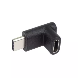PremiumCord USB-C USB-C adapter, 90°-ban hajlított