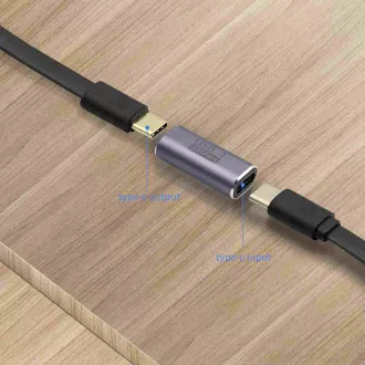 PremiumCord 40Gbps alumínium USB-C Female - USB-C Female csatlakozó