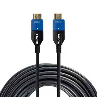 PREMIUMCORD Ultra High Speed HDMI 2.1 optikai kábel 8K @ 60Hz 4K @ 120Hz 25m aranyozott