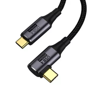 PREMIUMCORD USB4™ Gen 3x2 40Gbps 8K@60Hz 240W Thunderbolt 3 kábel 1, 2m