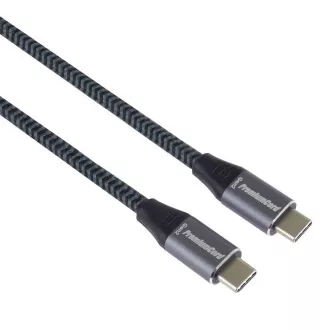 PREMIUMCORD USB-C kábel (USB 3.2 Gen2x2, 5A, 100W, 20Gbit/s) 3m, szürke