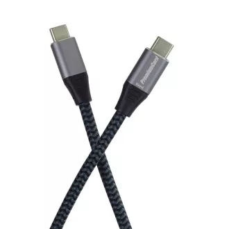PREMIUMCORD USB-C kábel (USB 3.2 Gen2x2, 5A, 100W, 20Gbit/s) 3m, szürke