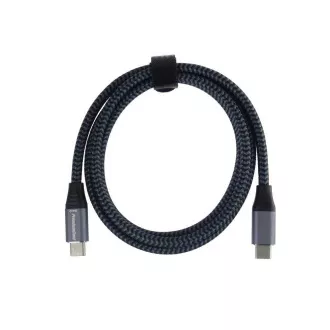 PREMIUMCORD USB-C kábel (USB 3.2 Gen2x2, 5A, 100W, 20Gbit/s) 3m, szürke
