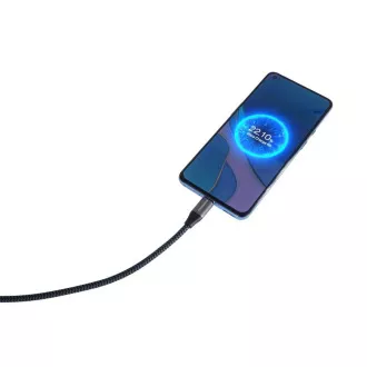 PREMIUMCORD USB-C kábel (USB 3.2 Gen2x2, 5A, 100W, 20Gbit/s) 3m, szürke
