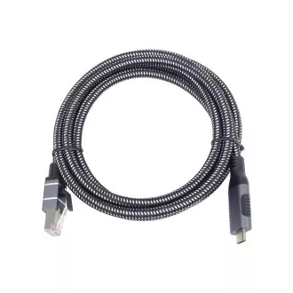 PremiumCord Ethernet kábel USB-C és LAN RJ45 10/100/1000, 2m, 2m
