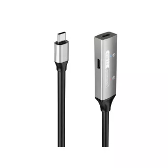 PREMIUMCORD USB-C átjátszó és hosszabbító kábel Hím-Nyílás, 5Gbps Alumínium 10m