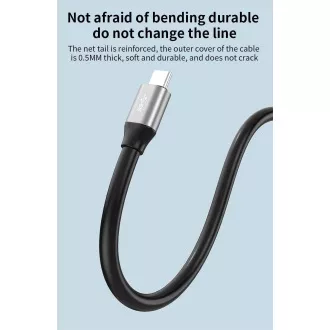 PREMIUMCORD USB-C átjátszó és hosszabbító kábel Hím-Nyílás, 5Gbps Alumínium 10m