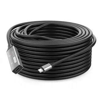 PREMIUMCORD USB-C átjátszó és hosszabbító kábel Hím-Nyílás, 5Gbps Alumínium 10m
