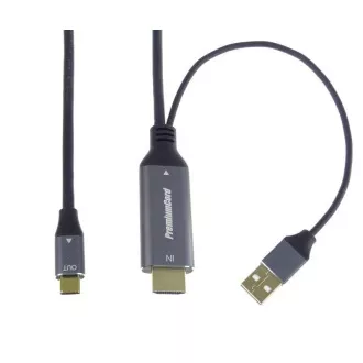 PREMIUMCORD adapter HDMI 2.0-ról USB-C-re, 4K@60Hz, 2m