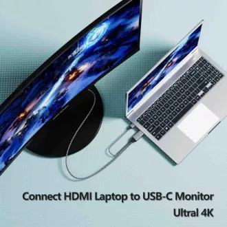 PREMIUMCORD adapter HDMI 2.0-ról USB-C-re, 4K@60Hz, 2m
