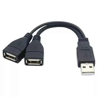 PREMIUMCORD USB 2.0 töltőkábel, 15cm, fekete