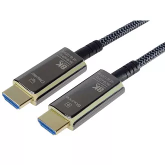 PREMIUMCORD Ultra High Speed HDMI 2.1 optikai kábel 8K @ 60Hz, aranyozott 50m