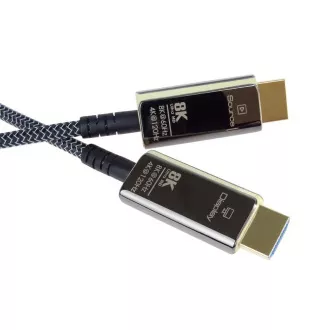PREMIUMCORD Ultra High Speed HDMI 2.1 optikai kábel 8K @ 60Hz, aranyozott 50m