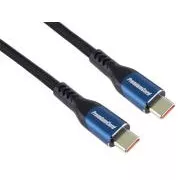 PremiumCord USB-C kábel (USB 3.2 GEN 2x2, 5A, 100W, 20Gbit/s) 1, 5m, pamutfonattal