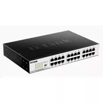 D-Link DGS-1024D 24 portos 10/100/1000 Gigabit asztali/támfalra szerelhető kapcsoló
