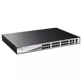 D-Link DES-1210-28P 24 portos 10/100 PoE Smart Switch 2 Combo 1000BaseT/SFP 2 Gigabit D-Link DES-1210-28P 24 portos 10/100 PoE Smart Switch 2 Combo 1000BaseT/SFP 2 Gigabit