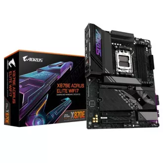 GIGABYTE MB Sc AM5 X870E A ELITE WIFI7, AMD X870, 4xDDR5, 2xHDMI, 2xUSB4, WiFi, 2xHDMI, 2xUSB4, WiFi
