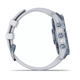 Garmin fenix 7 Sapphire Solar, Titán kék/ fehér szilikon szalag, EU Garmin fenix 7 Sapphire Solar, Titán kék/ fehér szilikon szalag, EU