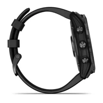 Garmin fenix 7X Solar, szürke/fekete szilikon szalag, EU