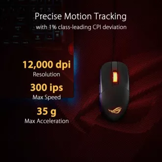 ASUS egér ROG STRIX IMPACT III, fekete