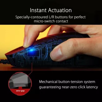 ASUS egér ROG STRIX IMPACT III, fekete