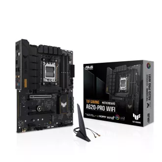 ASUS MB Sc AM5 TUF GAMING A620-PRO WIFI, AMD A620, 4xDDR5, 1xHDMI, 1xDP, ATX, 1xHDMI, 1xHDMI, 1xDP, ATX