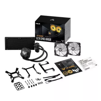 ASUS CPU vízhűtő AIO TUF GAMING LC II 240 ARGB, 2x120mm, LGA1851, AM5