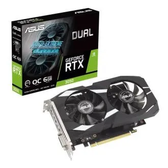 ASUS VGA NVIDIA GeForce RTX 3050 DUAL OC 6GB, RTX 3050, 6GB GDDR6, 1xDP, 1xHDMI, 1xDVI, 1xDVI ASUS VGA NVIDIA GeForce RTX 3050 DUAL OC 6GB, RTX 3050, 6GB GDDR6, 1xDP, 1xHDMI, 1xDVI, 1xDVI