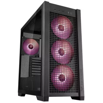 ASUS tok TUF GAMING CASE (GT302) TG, Mid Tower, 4x 140mm ARGB ventilátor, fekete