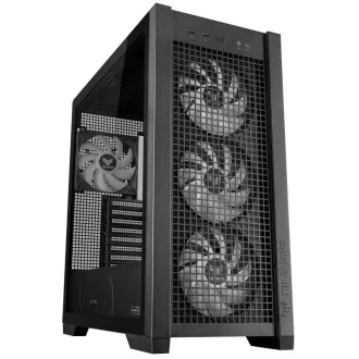 ASUS tok TUF GAMING CASE (GT302) TG, Mid Tower, 4x 140mm ARGB ventilátor, fekete