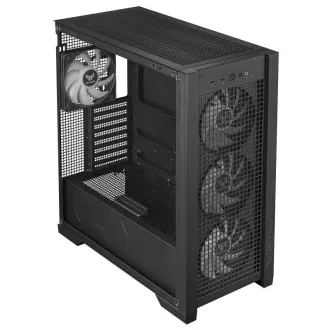 ASUS tok TUF GAMING CASE (GT302) TG, Mid Tower, 4x 140mm ARGB ventilátor, fekete