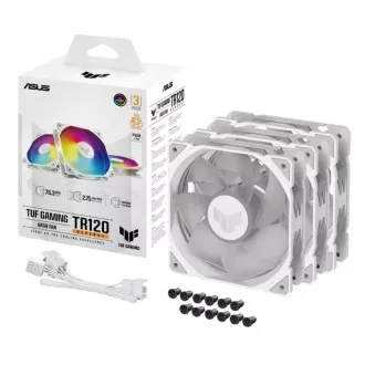 ASUS ventilátor TUF GAMING TR120 ARGB Reverse, 3x120mm, fehér