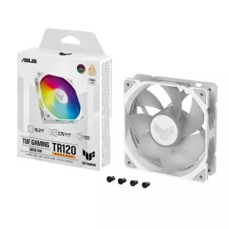 ASUS ventilátor TUF GAMING TR120 ARGB Reverse, 1x120mm, fehér