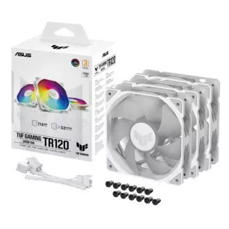 ASUS ventilátor TUF GAMING TR120 ARGB, 3x120mm, fehér
