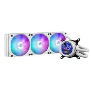 ASUS CPU vízhűtő AIO ROG STRIX LC III 360 ARGB LCD WHITE, 3x120mm, LCD kijelző, LGA1851, AM5, fehér, fehér