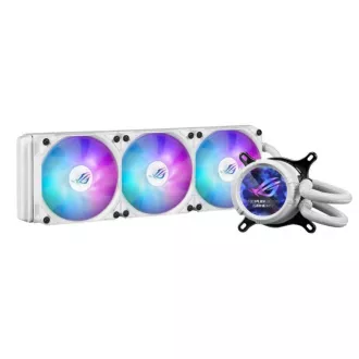 ASUS CPU vízhűtő AIO ROG STRIX LC III 360 ARGB LCD, 3x120mm, LCD kijelző, LGA1851, AM5, fekete, fekete