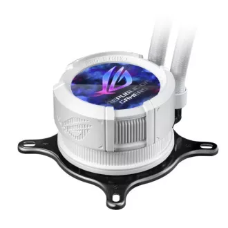 ASUS CPU vízhűtő AIO ROG STRIX LC III 360 ARGB LCD, 3x120mm, LCD kijelző, LGA1851, AM5, fekete, fekete