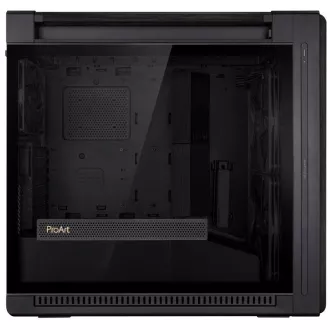 ASUS tok PROART PA602 WOOD TG PWM BLACK, Mid Tower, átlátszó oldalpanel, fekete