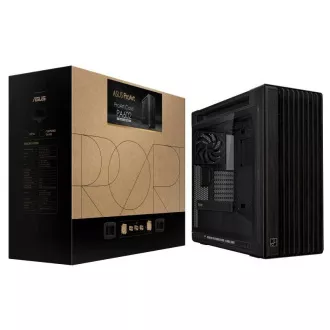 ASUS tok PROART PA602 WOOD TG PWM BLACK, Mid Tower, átlátszó oldalpanel, fekete