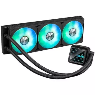 ASUS CPU vízhűtő AIO PRIME LC 360 ARGB, 3x120mm, AM5, LGA1851, fekete, fekete