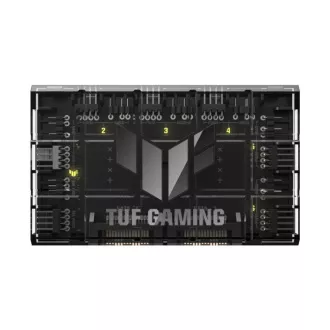 ASUS TUF GAMING ARGB FAN HUB, 6x ARGB ventilátor, 2x SATA, fekete ASUS TUF GAMING ARGB FAN HUB, 6x ARGB ventilátor, 2x SATA, fekete