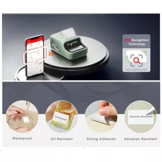 Niimbot B21S Smart címkenyomtató, zöld   210 db címketekercs