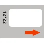 Niimbot címkék RP 12x22mm 260db fehér D11 és D110 címkékhez