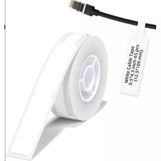 Niimbot kábelcímkék RXL 12, 5x109mm 65db fehér D11 és D110 kábelhez