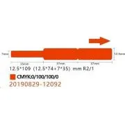 Niimbot kábelcímkék RXL 12, 5x109mm 65db Piros D11 és D110 kábelekhez
