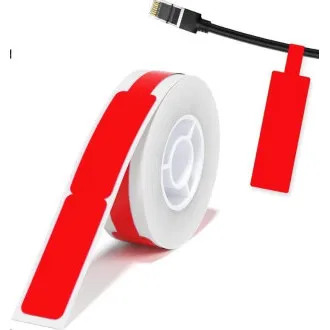 Niimbot kábelcímkék RXL 12, 5x109mm 65db Piros D11 és D110 kábelekhez Niimbot kábelcímkék RXL 12, 5x109mm 65db Piros D11 és D110 kábelekhez
