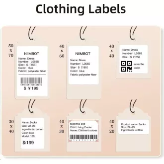 Niimbot címkék R 50x70mm 110db fehér B21, B21S, B3S, B1 címkékhez
